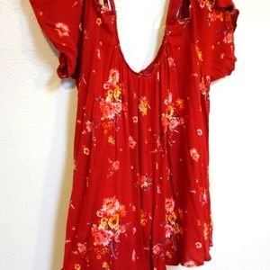 Torrid Size 3 Cold Shoulder Gauze Blouse